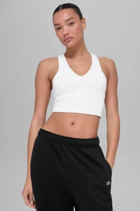 Canotta Real Bra con reggiseno integrato Airbrush – Bianco