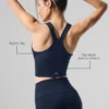 Canotta Real Bra con reggiseno integrato Airbrush - Navy