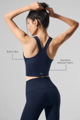 Canotta Real Bra con reggiseno integrato Airbrush – Navy