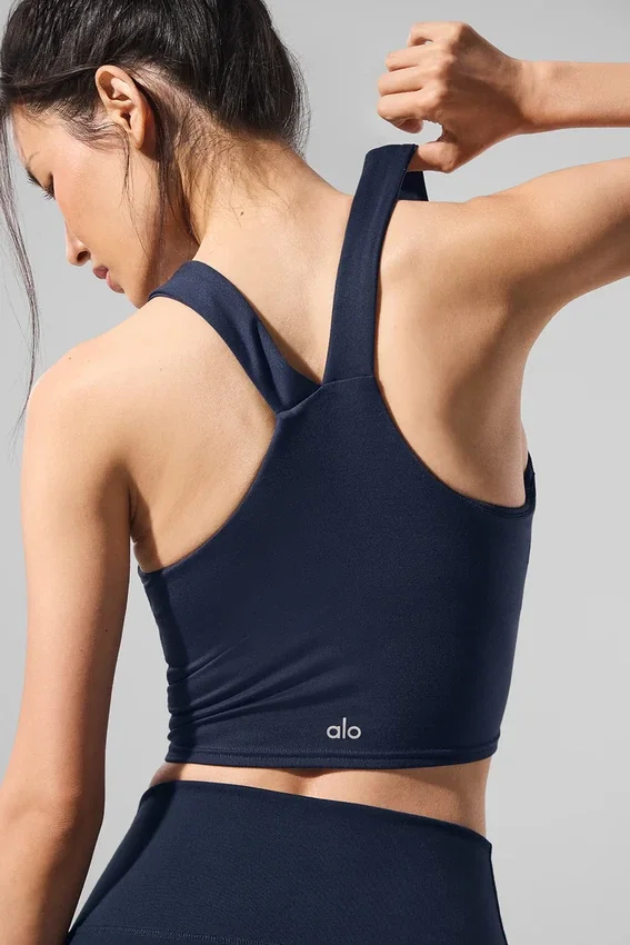 Canotta Real Bra con reggiseno integrato Airbrush - Navy