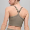 Canotta reggiseno Favorite a costine senza cuciture - Cacao chiaro