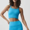 Canotta reggiseno senza cuciture a costine Favorite - Blu azzurro