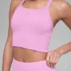 Canotta reggiseno senza cuciture a costine Favorite - Rosa Candy Heart
