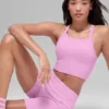 Canotta reggiseno senza cuciture a costine Favorite - Rosa Candy Heart