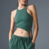 Canotta Revelation in tessuto a costine Ribbed Alosoft - Winter Ivy