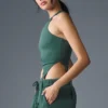 Canotta Revelation in tessuto a costine Ribbed Alosoft - Winter Ivy