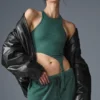 Canotta Revelation in tessuto a costine Ribbed Alosoft - Winter Ivy
