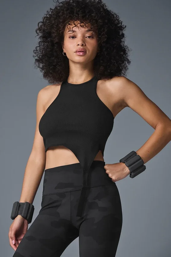 Canotta Revelation Ribbed Alosoft - Nero