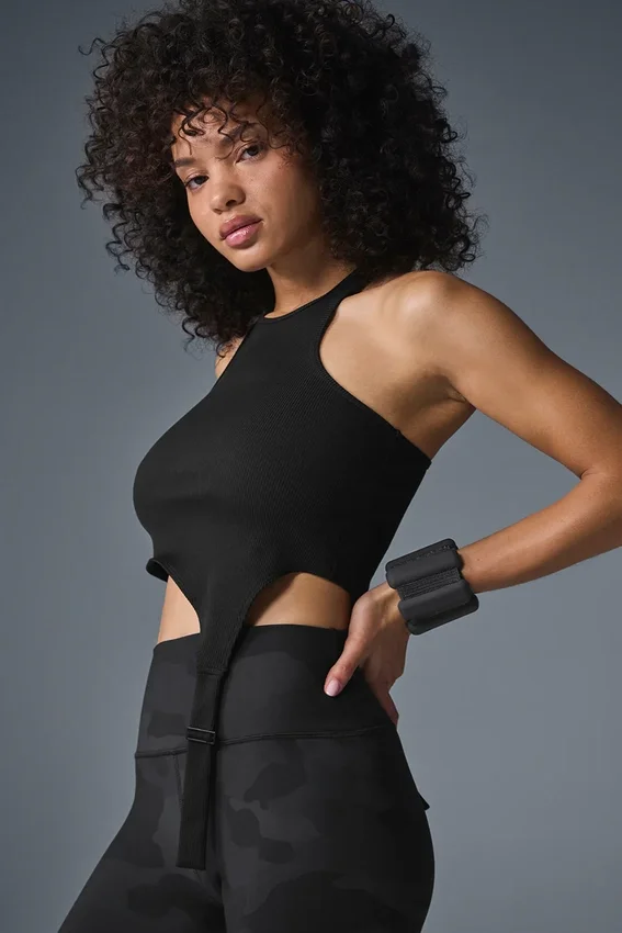 Canotta Revelation Ribbed Alosoft - Nero