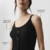 Canotta Sunlit Button Down - Nero