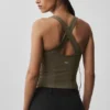 Canotte a corsetto Airbrush Sparks Fly - Olive Tree