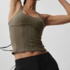 Canotte a corsetto Airbrush Sparks Fly - Olive Tree