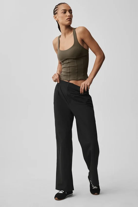 Canotte a corsetto Airbrush Sparks Fly - Olive Tree