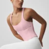 Canotte a corsetto Airbrush Sparks Fly - Rosa vintage