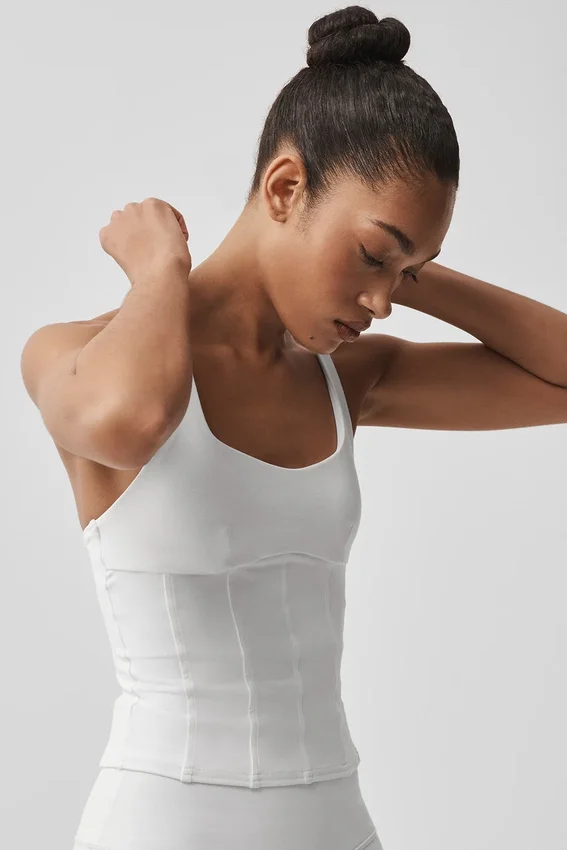 Canotte a corsetto Airbrush Sparks Fly - White