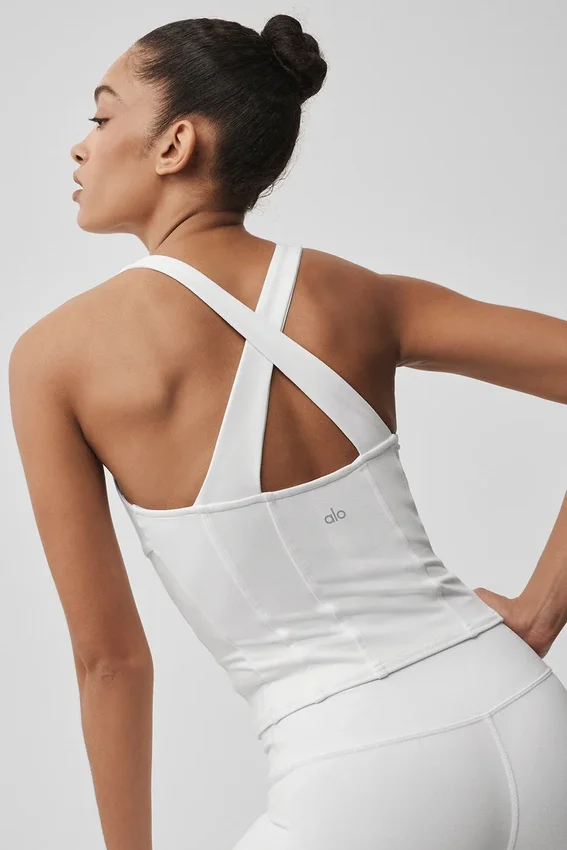 Canotte a corsetto Airbrush Sparks Fly - White