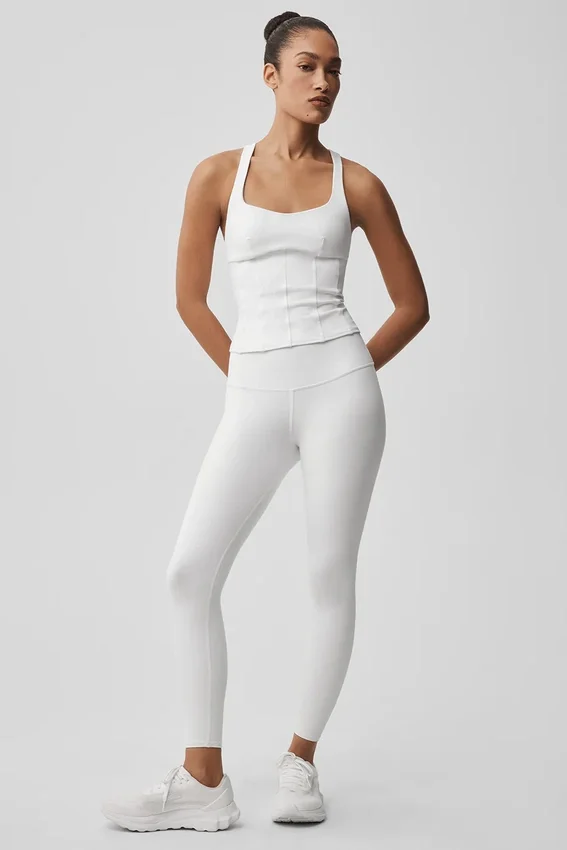 Canotte a corsetto Airbrush Sparks Fly - White