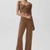 Canotte a costine "Delicate Lounge" - Marrone "Sun Kissed"