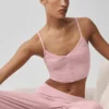 Canotte a costine "Delicate Lounge" - Rosa vintage