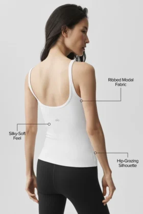 Canotte Adore a costine – Bianco