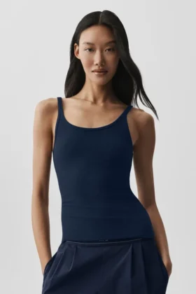 Canotte Adore a costine - Blu navy