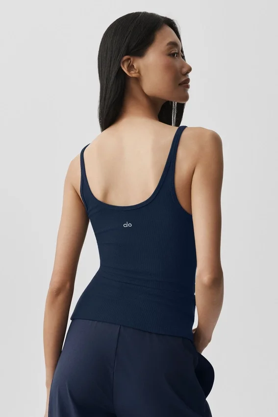 Canotte Adore a costine - Blu navy