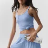 Canotte Adore a costine - Blu Provenza chiaro