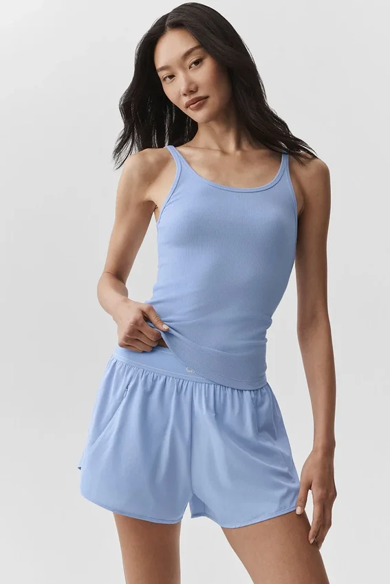 Canotte Adore a costine - Blu Provenza chiaro
