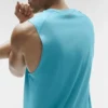 Canotte Alo Vapor Muscle - Blue Breeze