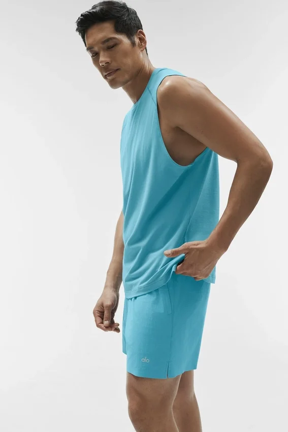 Canotte Alo Vapor Muscle - Blue Breeze