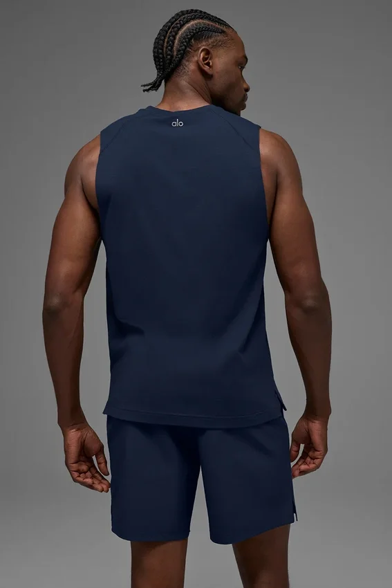 Canotte Alo Vapor Muscle - Navy