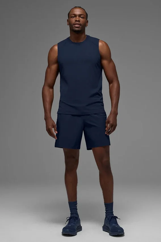 Canotte Alo Vapor Muscle - Navy