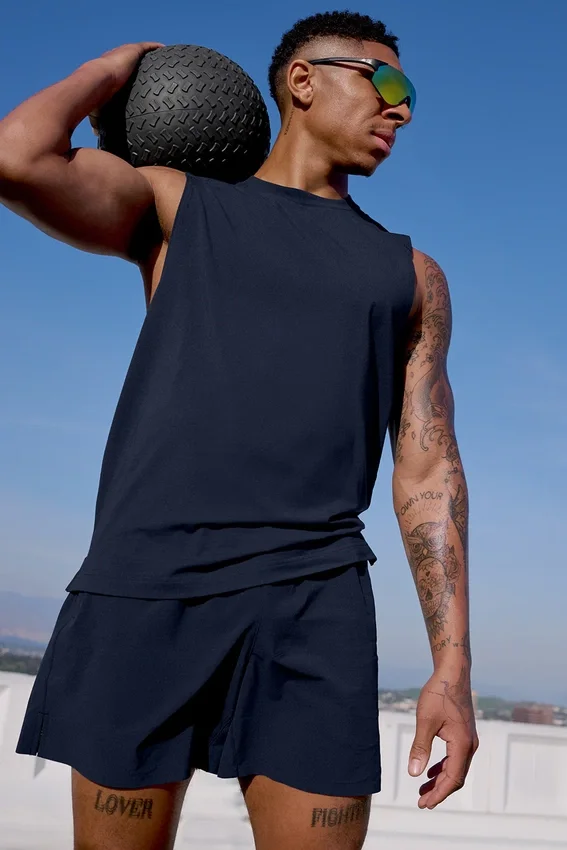 Canotte Alo Vapor Muscle - Navy