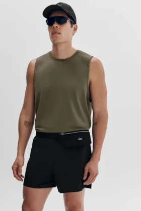 Canotte Alo Vapor Muscle - Olive Tree