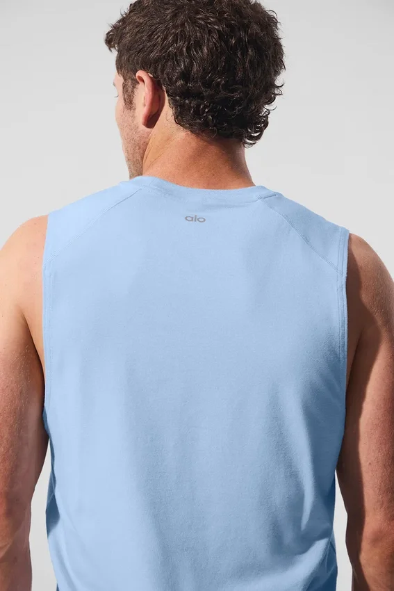 Canotte Alo Vapor Muscle - Seashell Blue