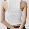 Canotte Alosoft Level Up con zip integrale - Bianca