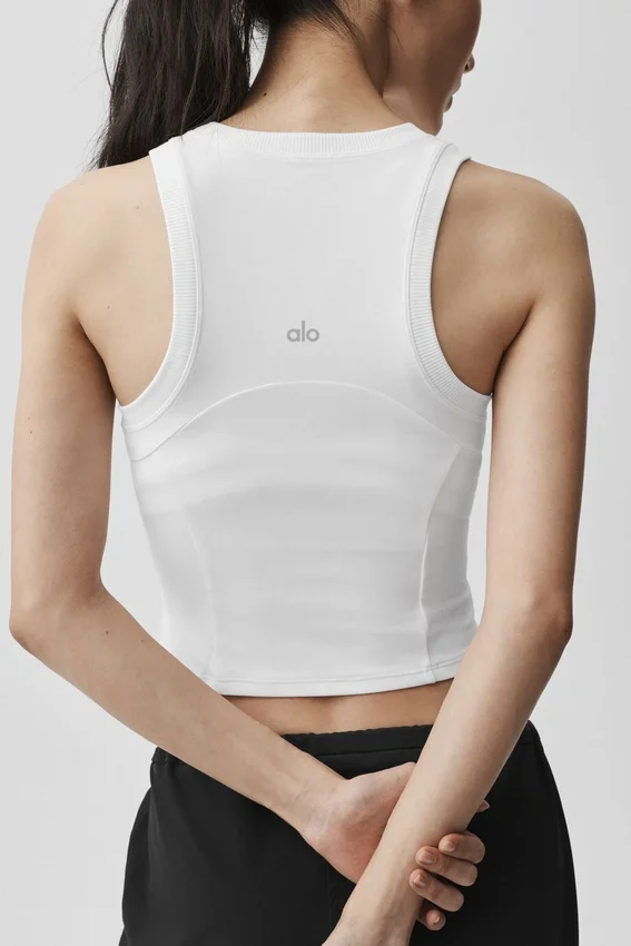 Canotte Alosoft Level Up con zip integrale - Bianca