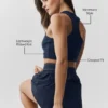 Canotte Aspire - Blu navy/Bianco
