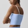 Canotte avec soutien-gorge intégré Airbrush Refined - Bleu Provenza clair/Bianco