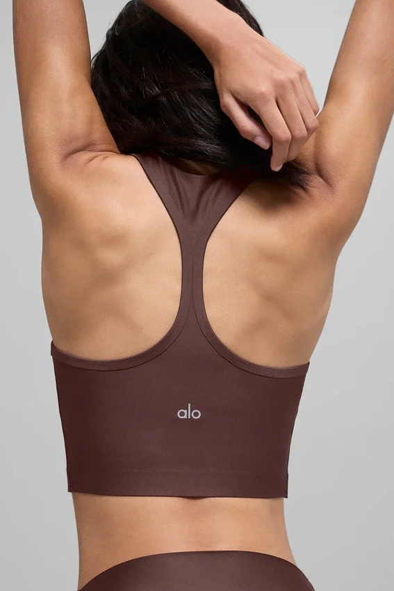 Canotte avec soutien-gorge intégré Airlift Super Sleek - Brownstone