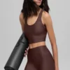 Canotte avec soutien-gorge intégré Airlift Super Sleek - Brownstone