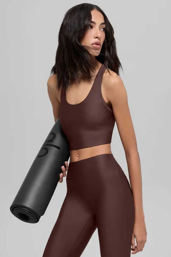 Canotte avec soutien-gorge intégré Airlift Super Sleek - Brownstone
