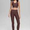 Canotte avec soutien-gorge intégré Airlift Super Sleek - Brownstone