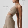 Canotte avec soutien-gorge intégré Airlift Super Sleek - Gravel