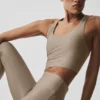 Canotte avec soutien-gorge intégré Airlift Super Sleek - Gravel