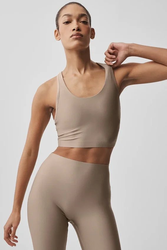 Canotte avec soutien-gorge intégré Airlift Super Sleek - Gravel