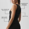 Canotte avec soutien-gorge intégré Alo Softsculpt No Nonsense - Noir