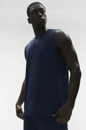 Canotte Conquer Muscle - Blu navy