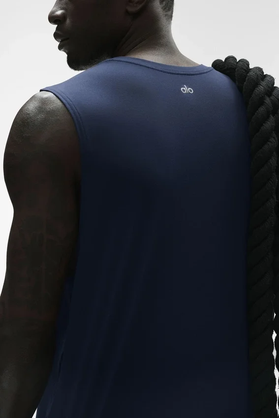 Canotte Conquer Muscle - Blu navy