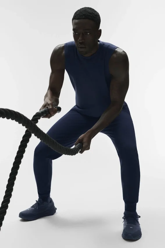 Canotte Conquer Muscle - Blu navy